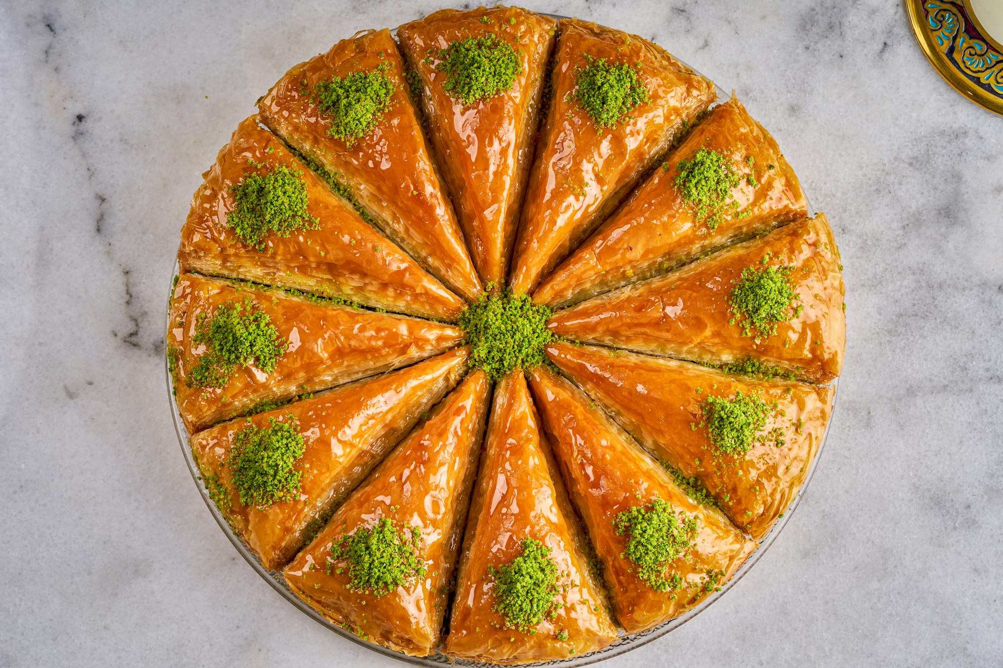 Turkish baklava sweets (havus baklava)